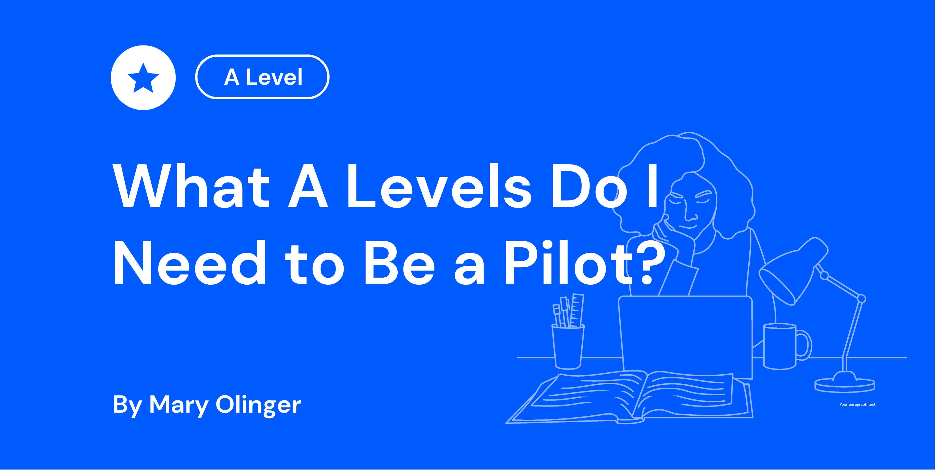 What A Levels Do I Need to Be a Pilot
