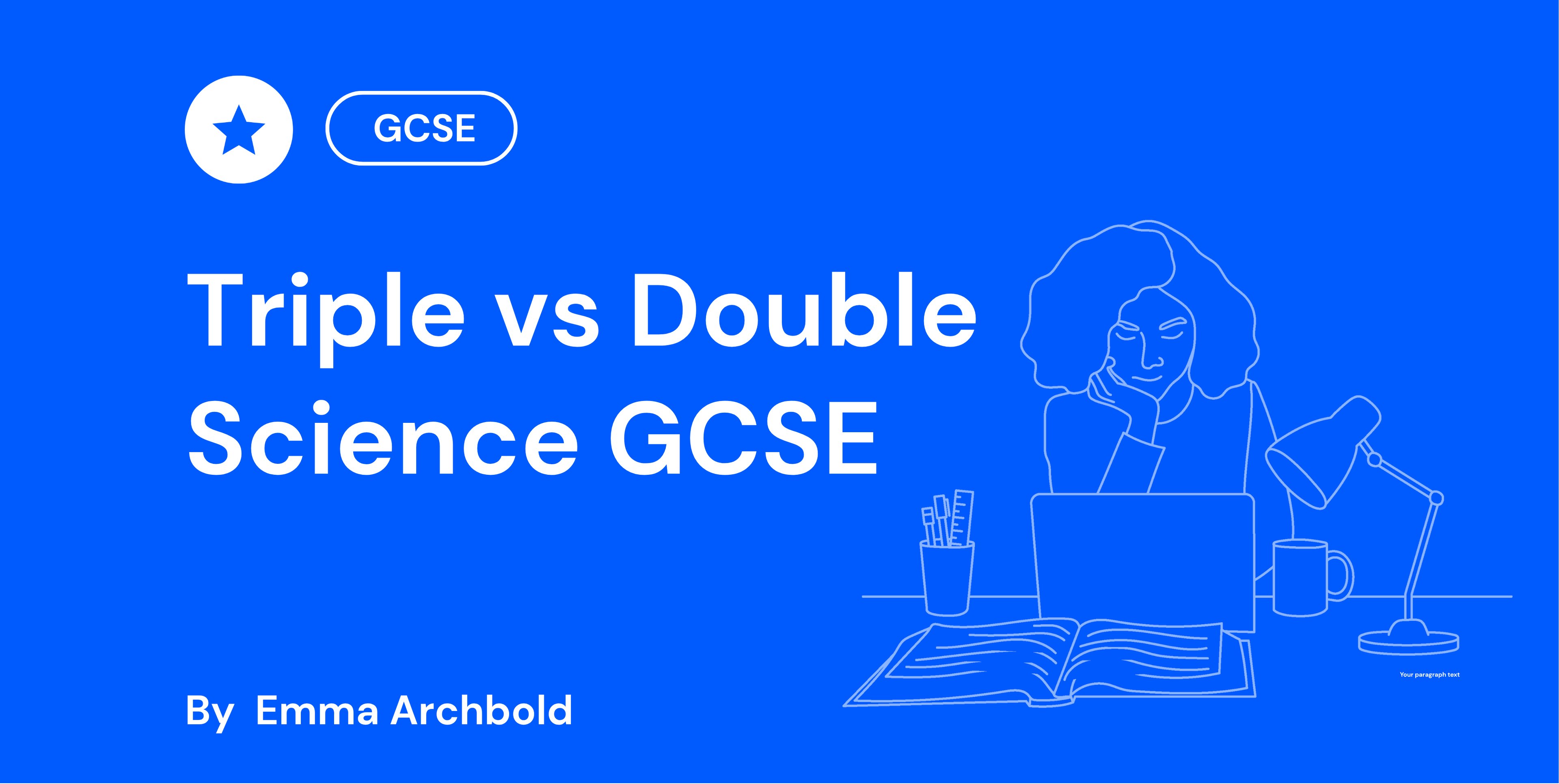 What's the difference between double science and triple science illustration