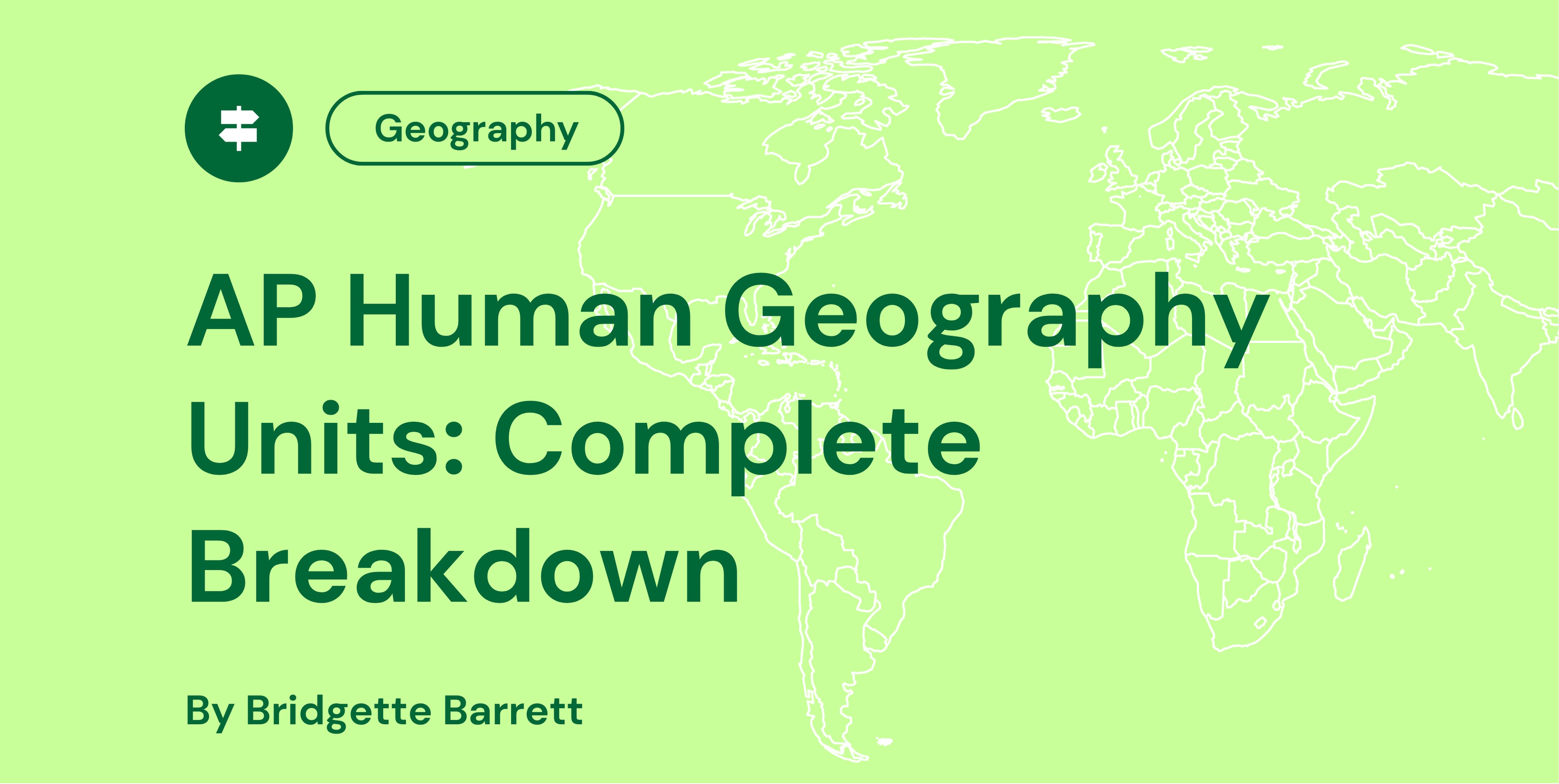 AP Human Geography Units Complete Breakdown