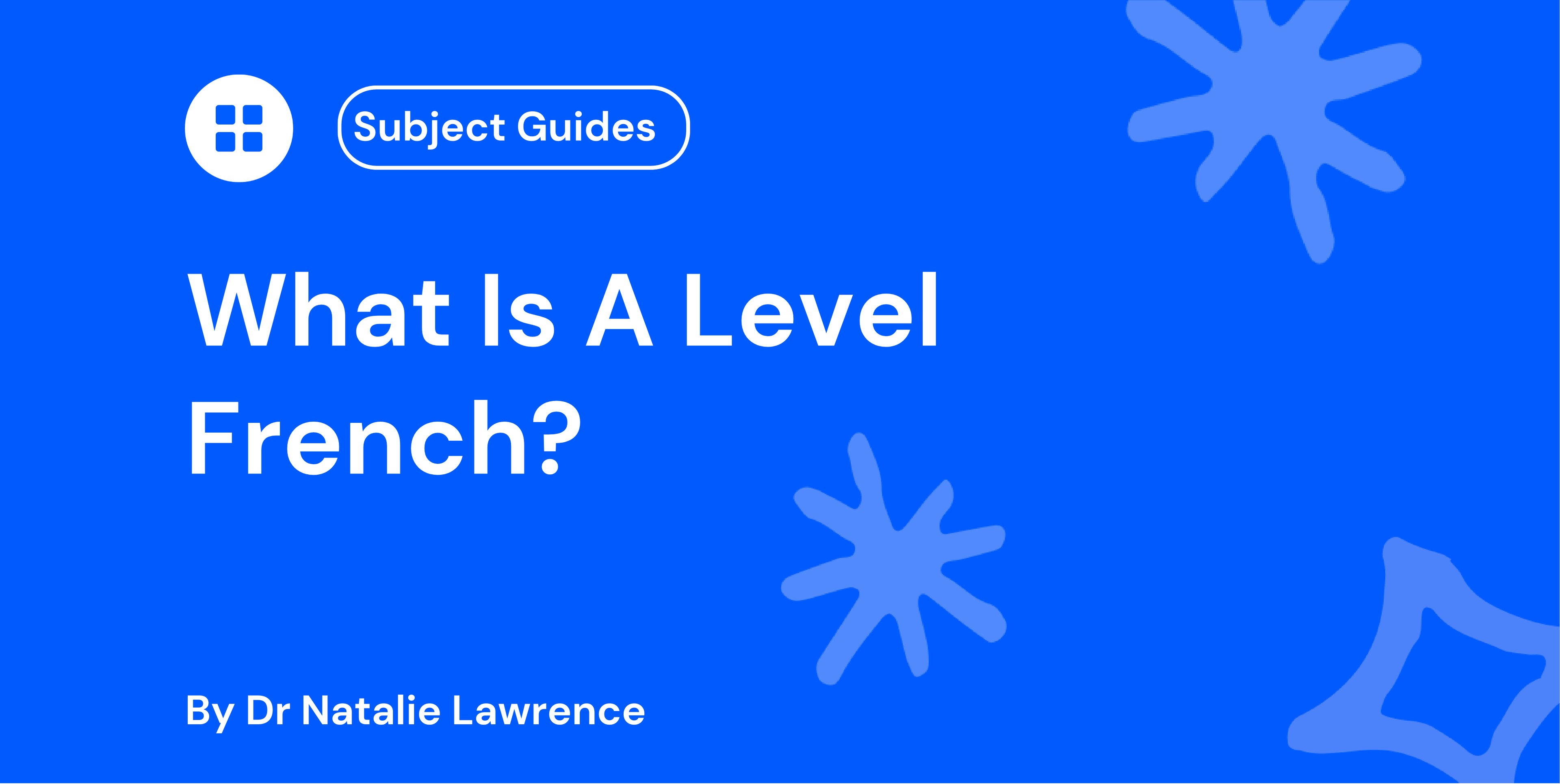 What is A Level French?