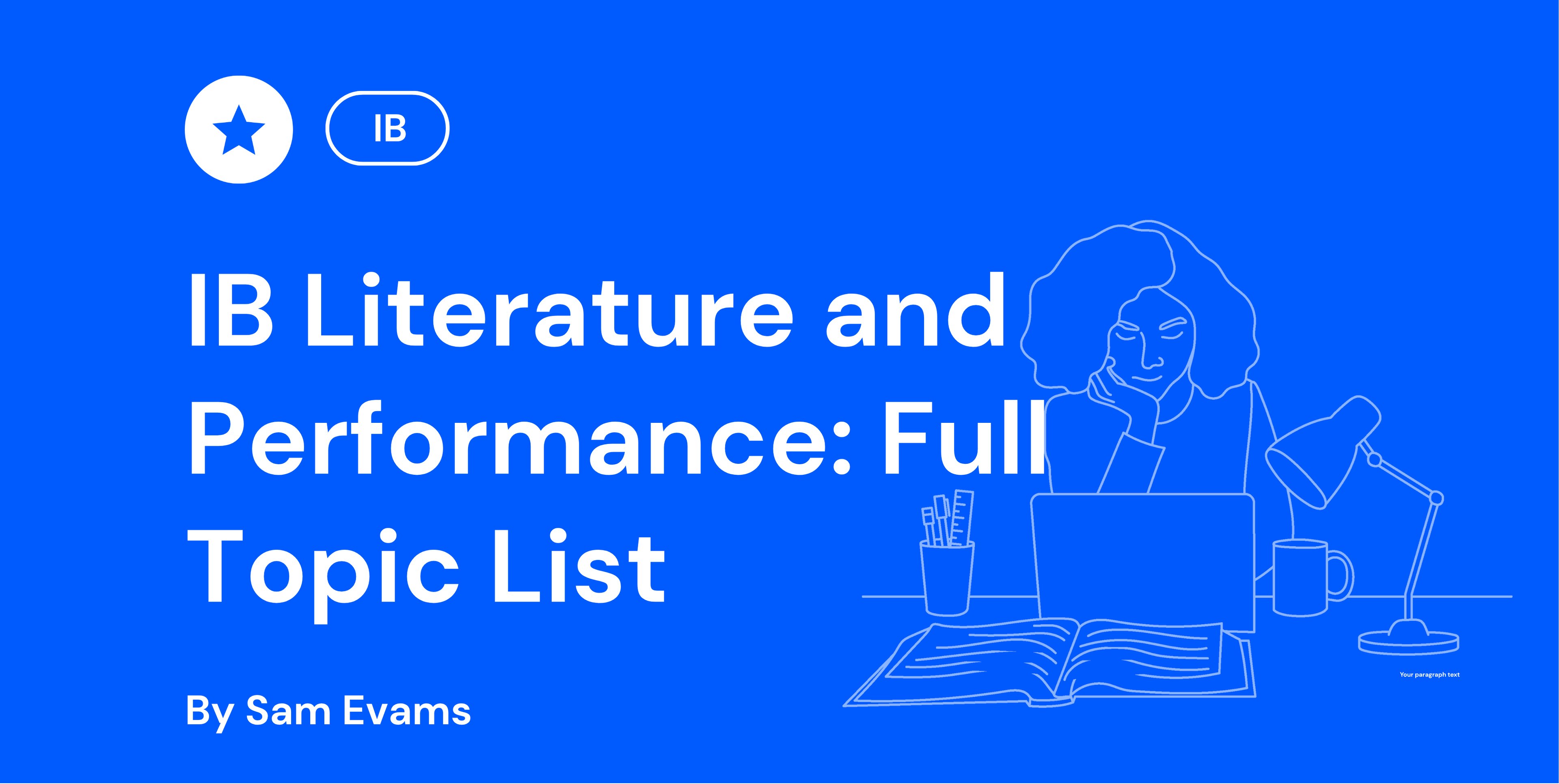 IB Literature and Performance Full Topic List