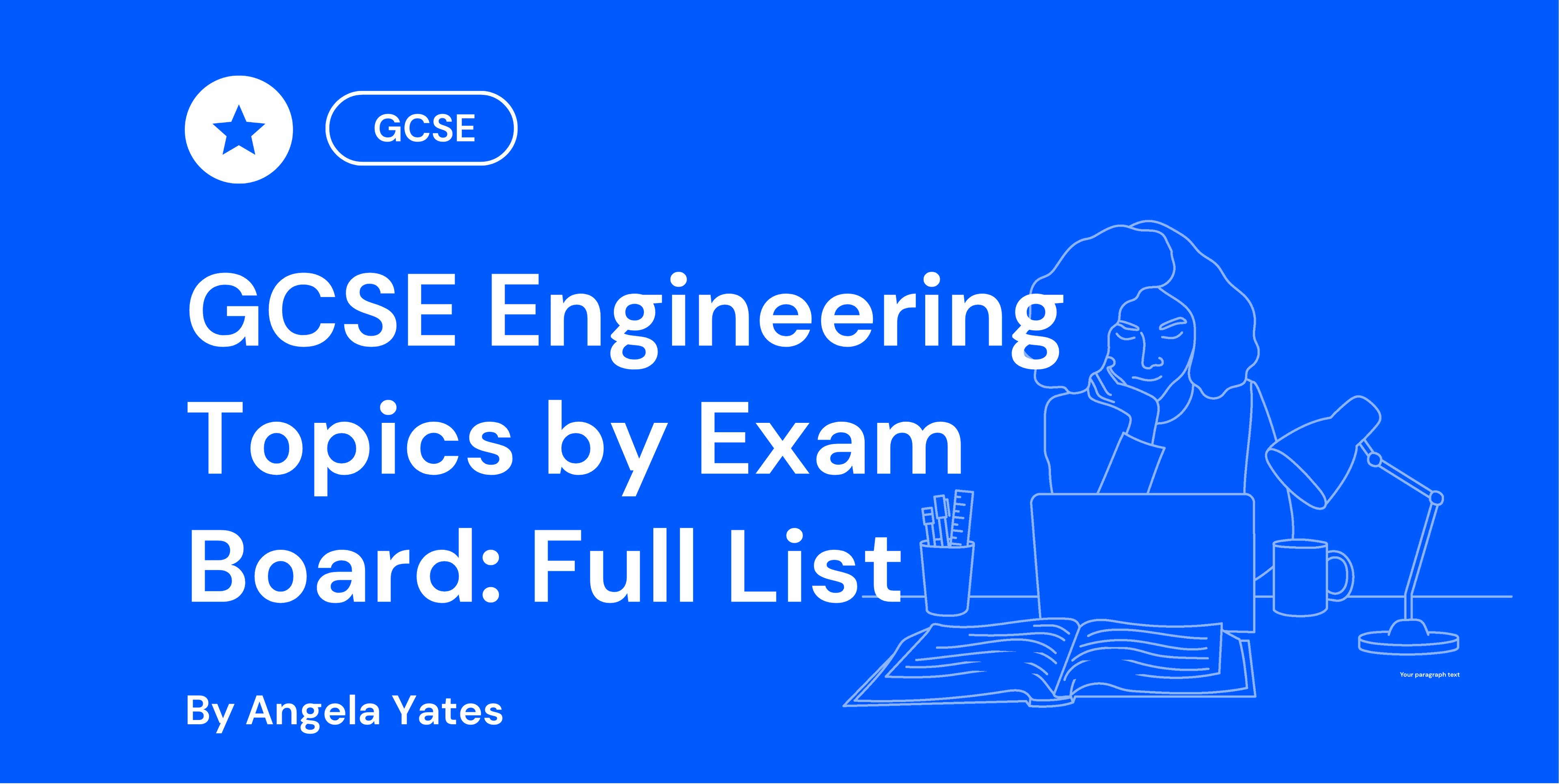 GCSE Engineering Topics by Exam Board Full List