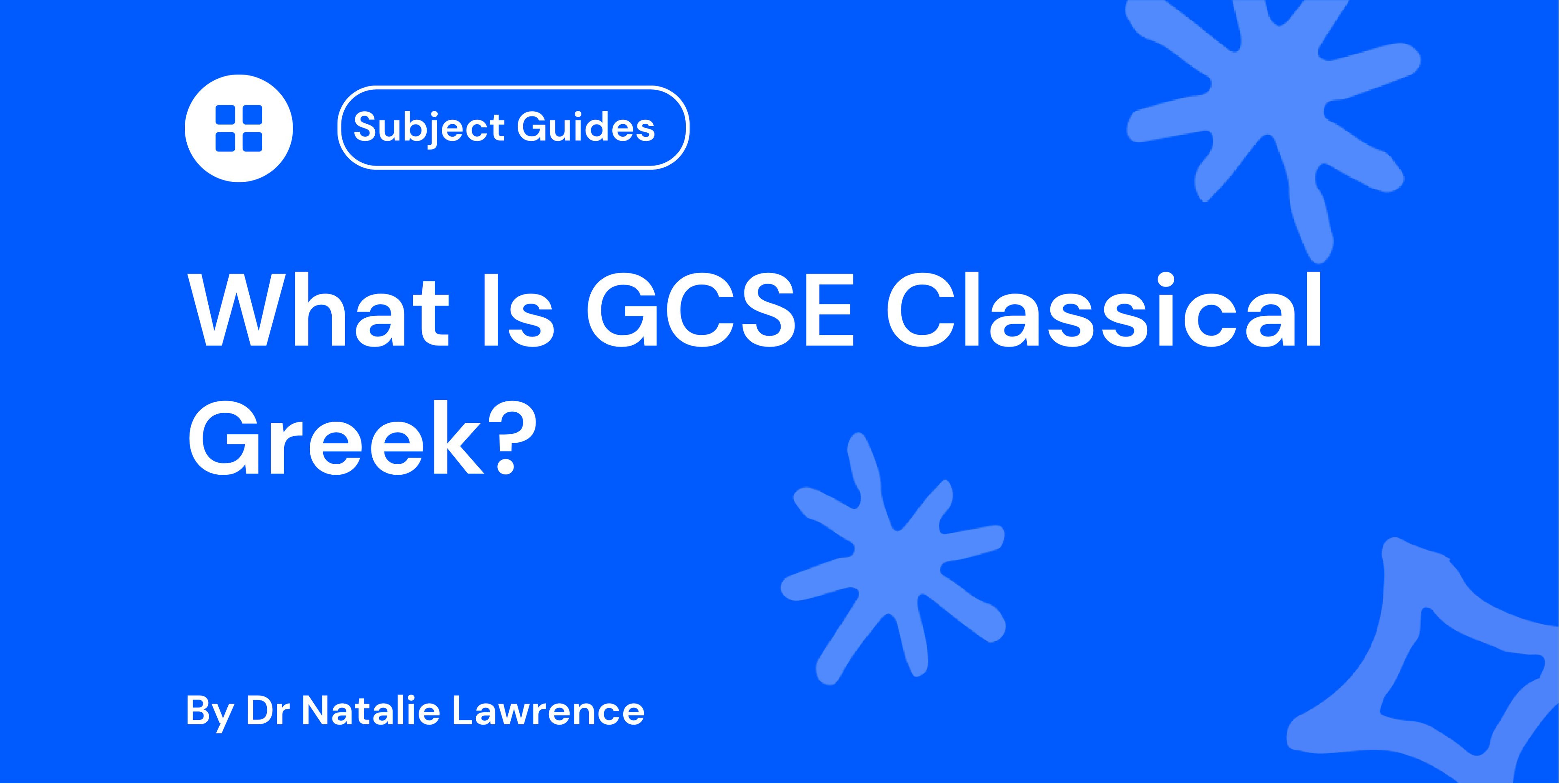 What Is GCSE Classical Greek?

