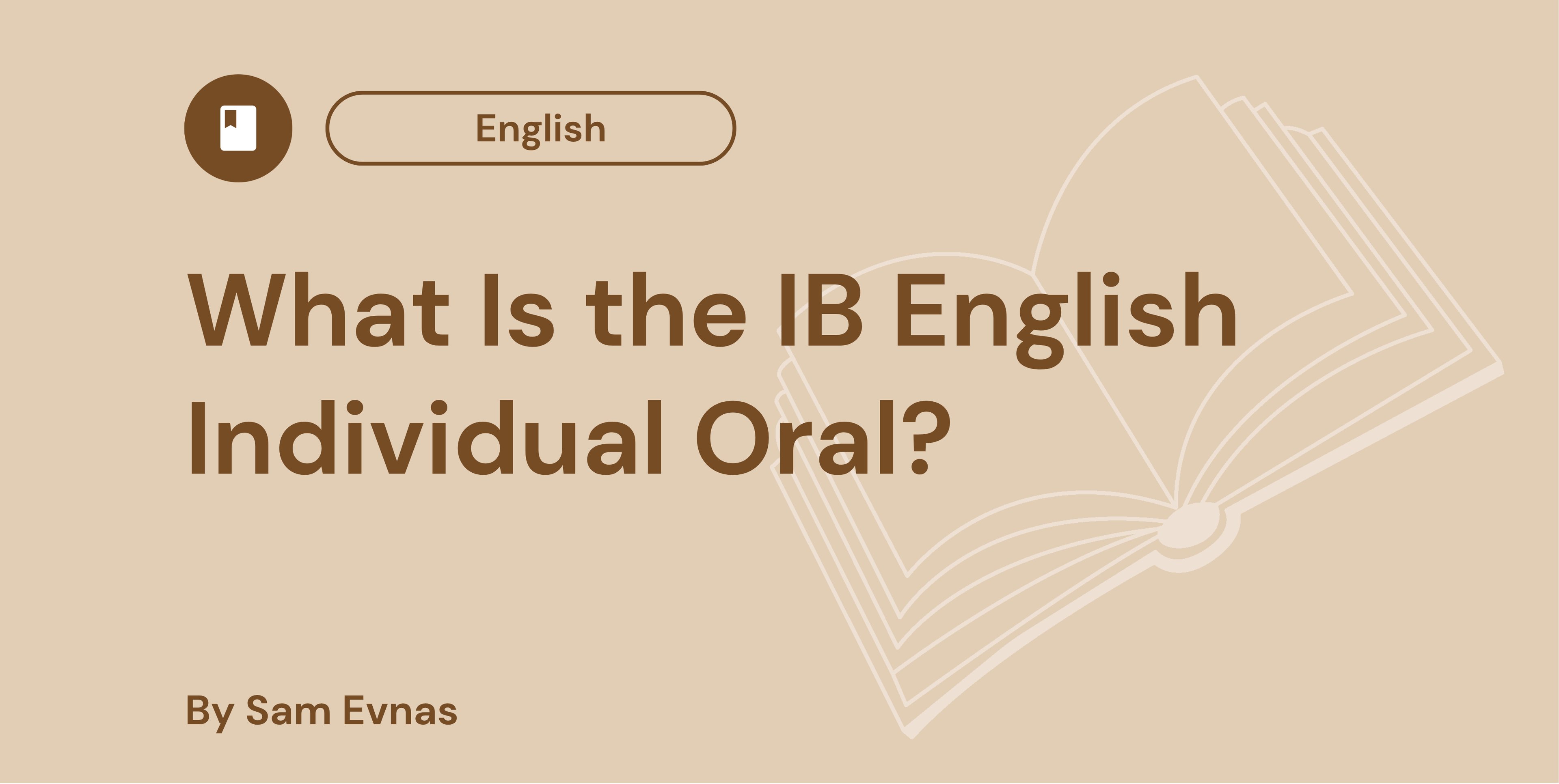 What Is the IB English Individual Oral