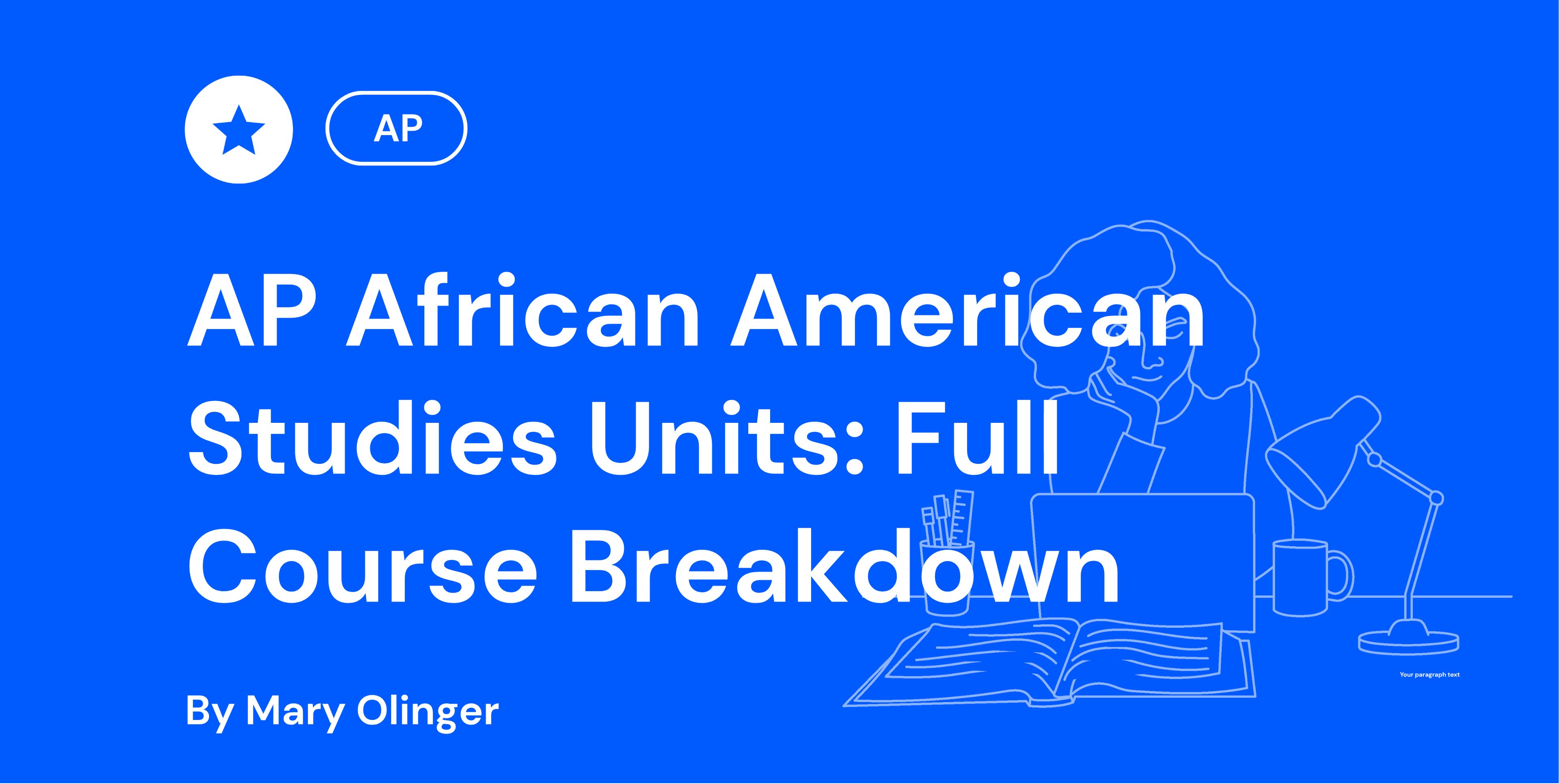 AP African American Studies Units Full Course Breakdown