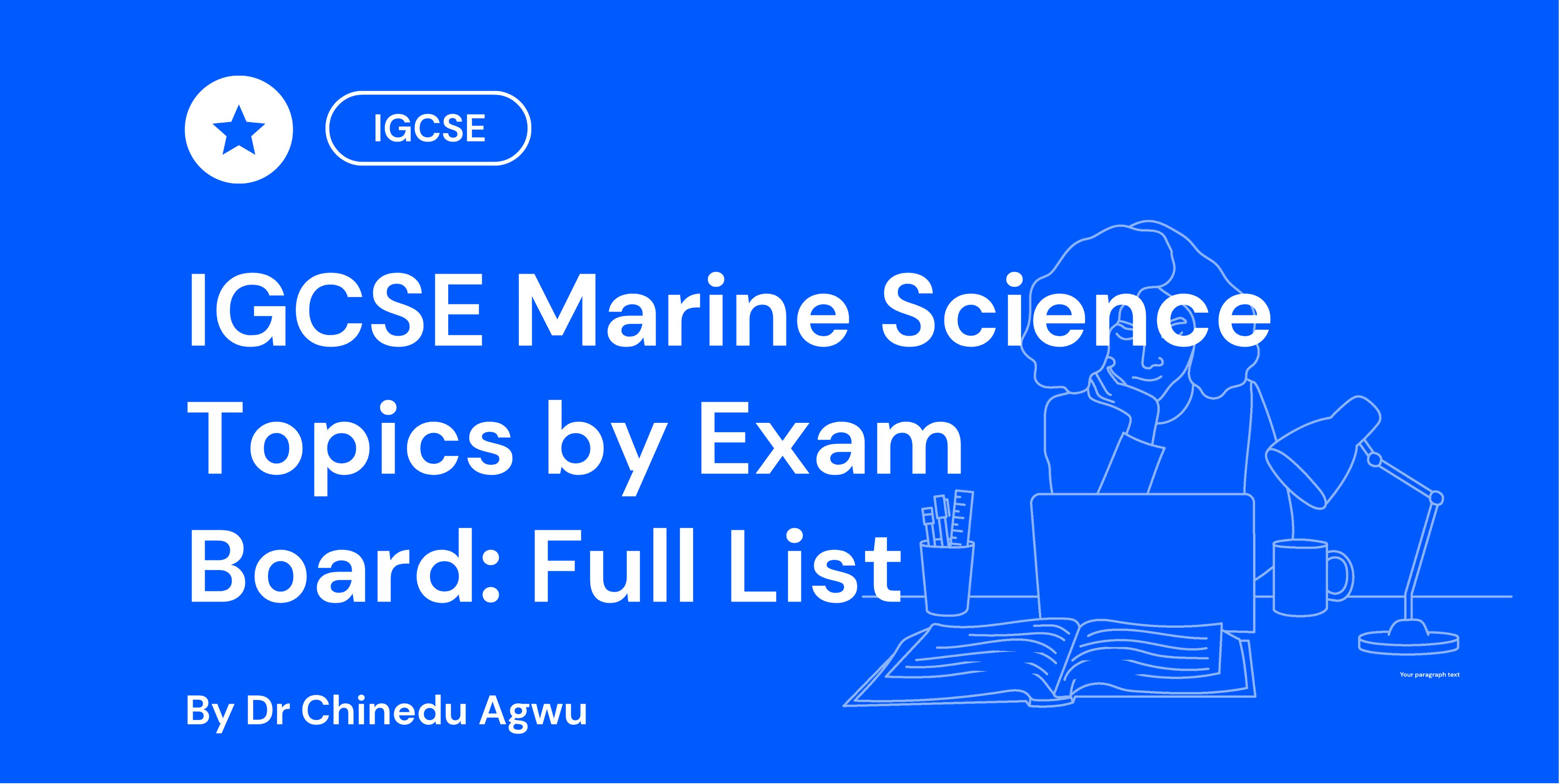 IGCSE Marine Science Topics by Exam Board Full List