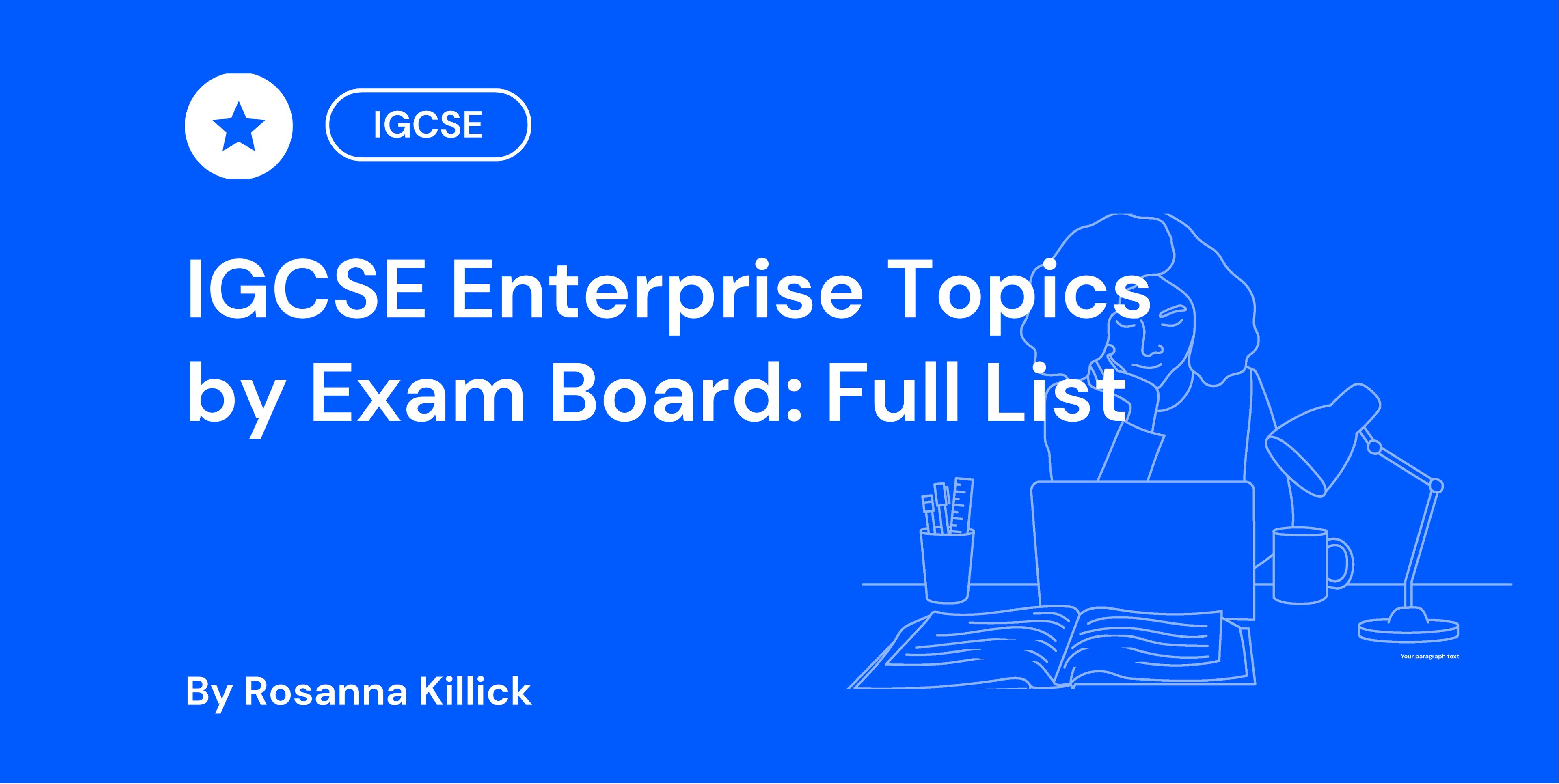 IGCSE Enterprise Topics by Exam Board Full List