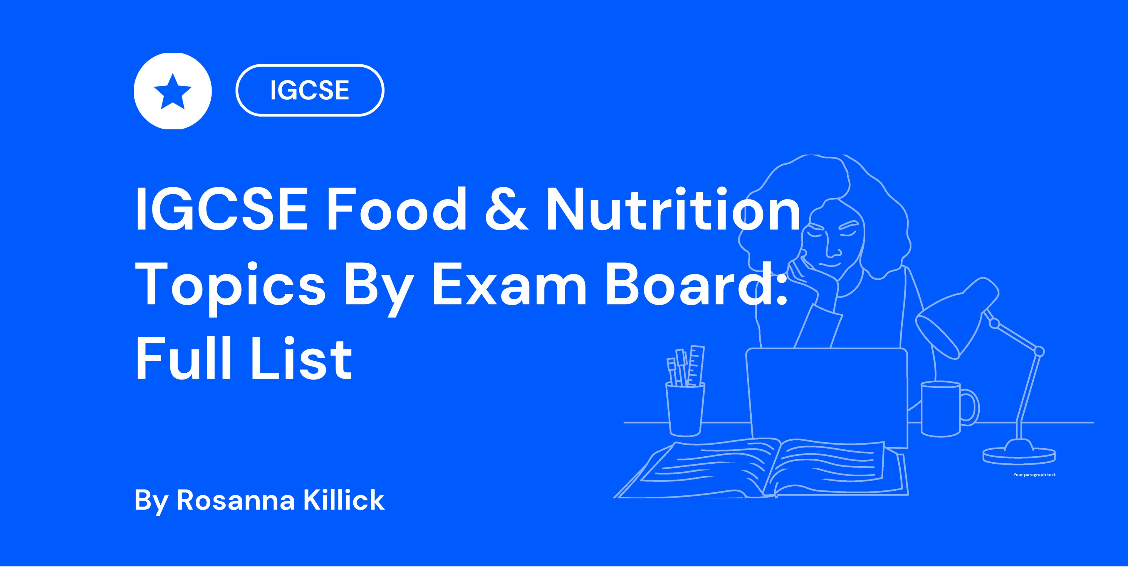 IGCSE Food & Nutrition Topics By Exam Board Full List