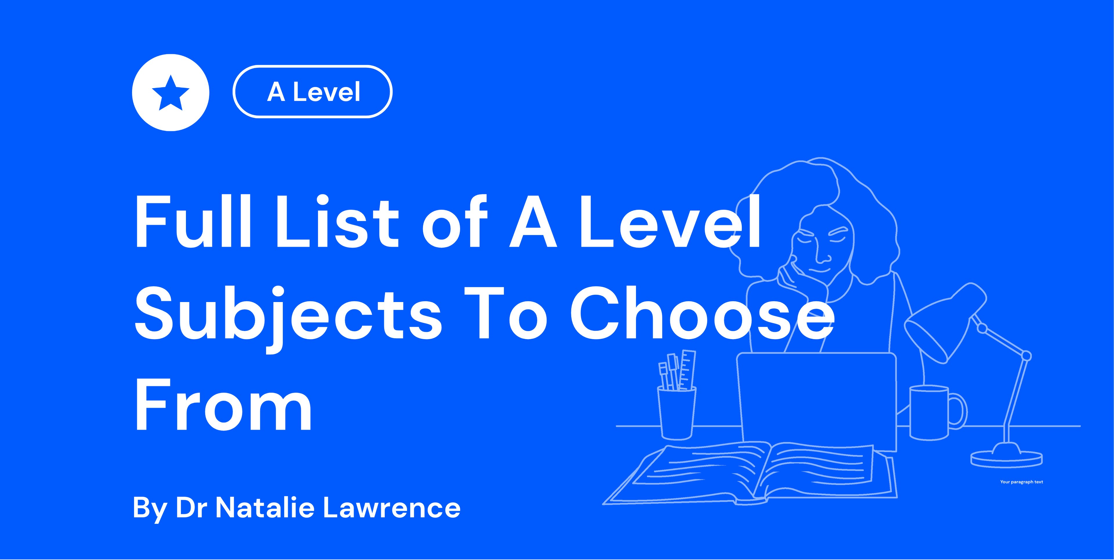 Full List of A Level Subjects To Choose From
