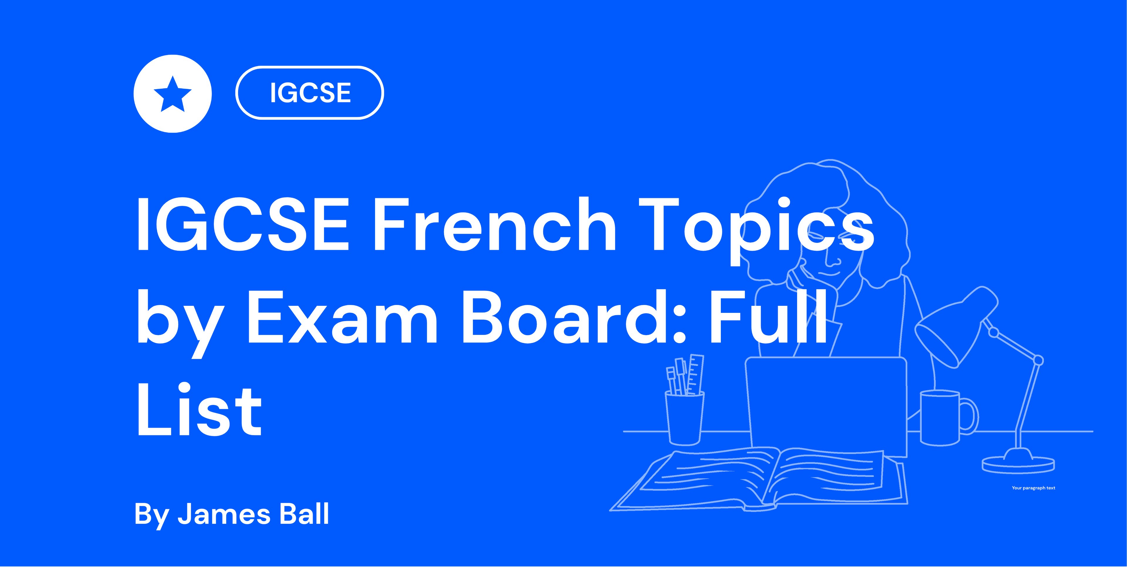 IGCSE French Topics by Exam Board Full List