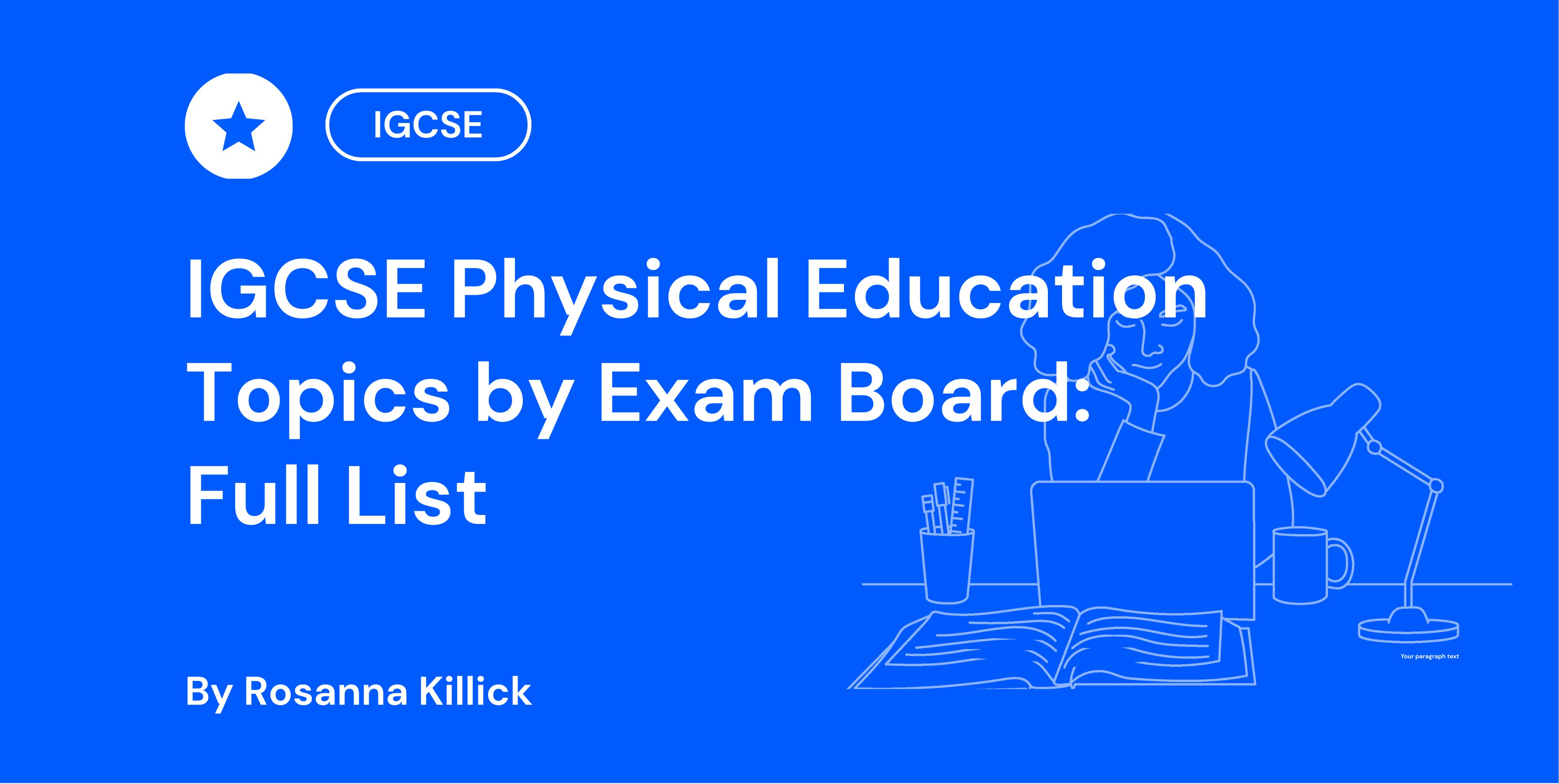 IGCSE Physical Education Topics by Exam Board Full List