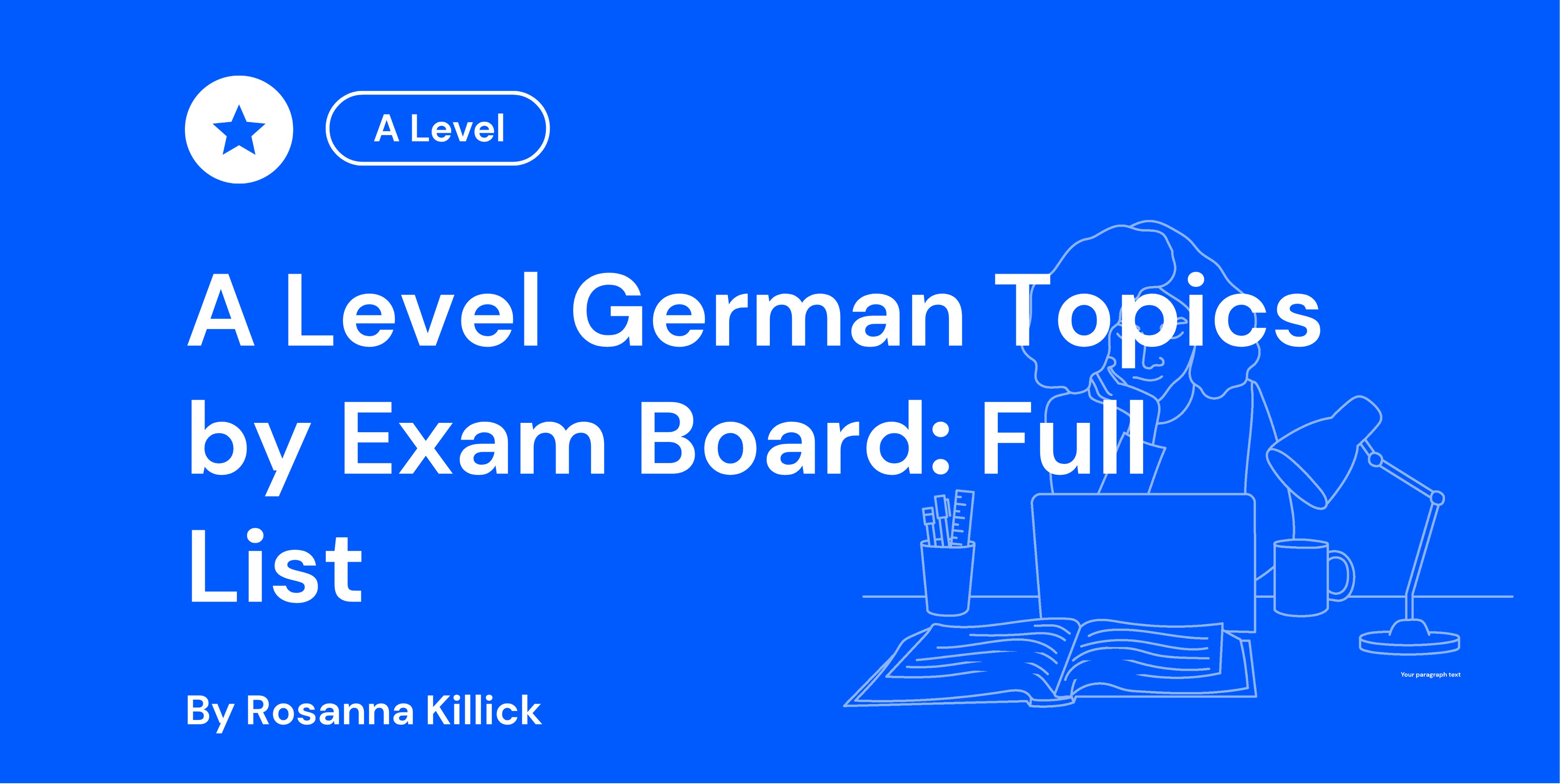 A Level German Topics by Exam Board: Full List