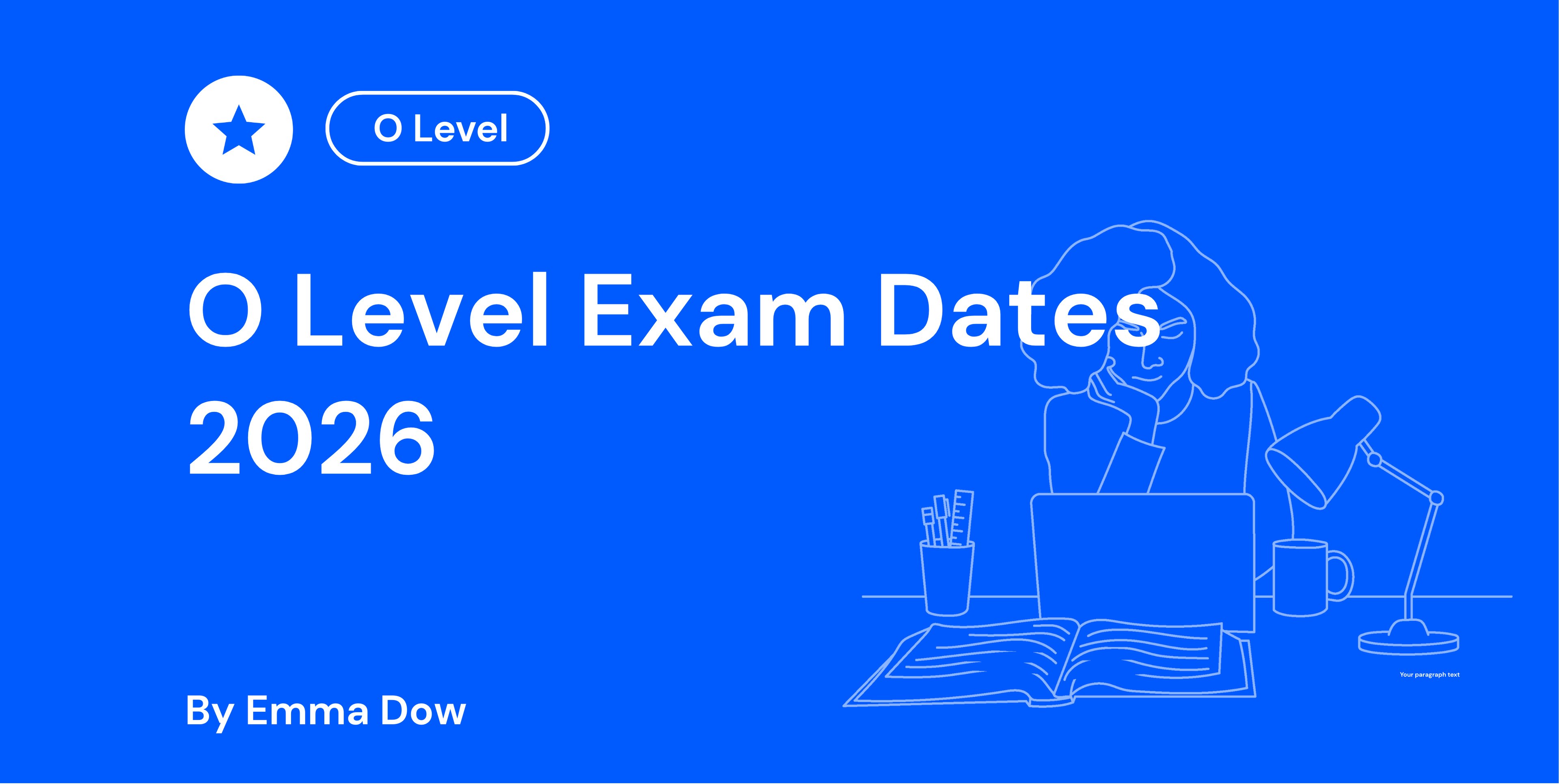 O Level Exam Dates 2026