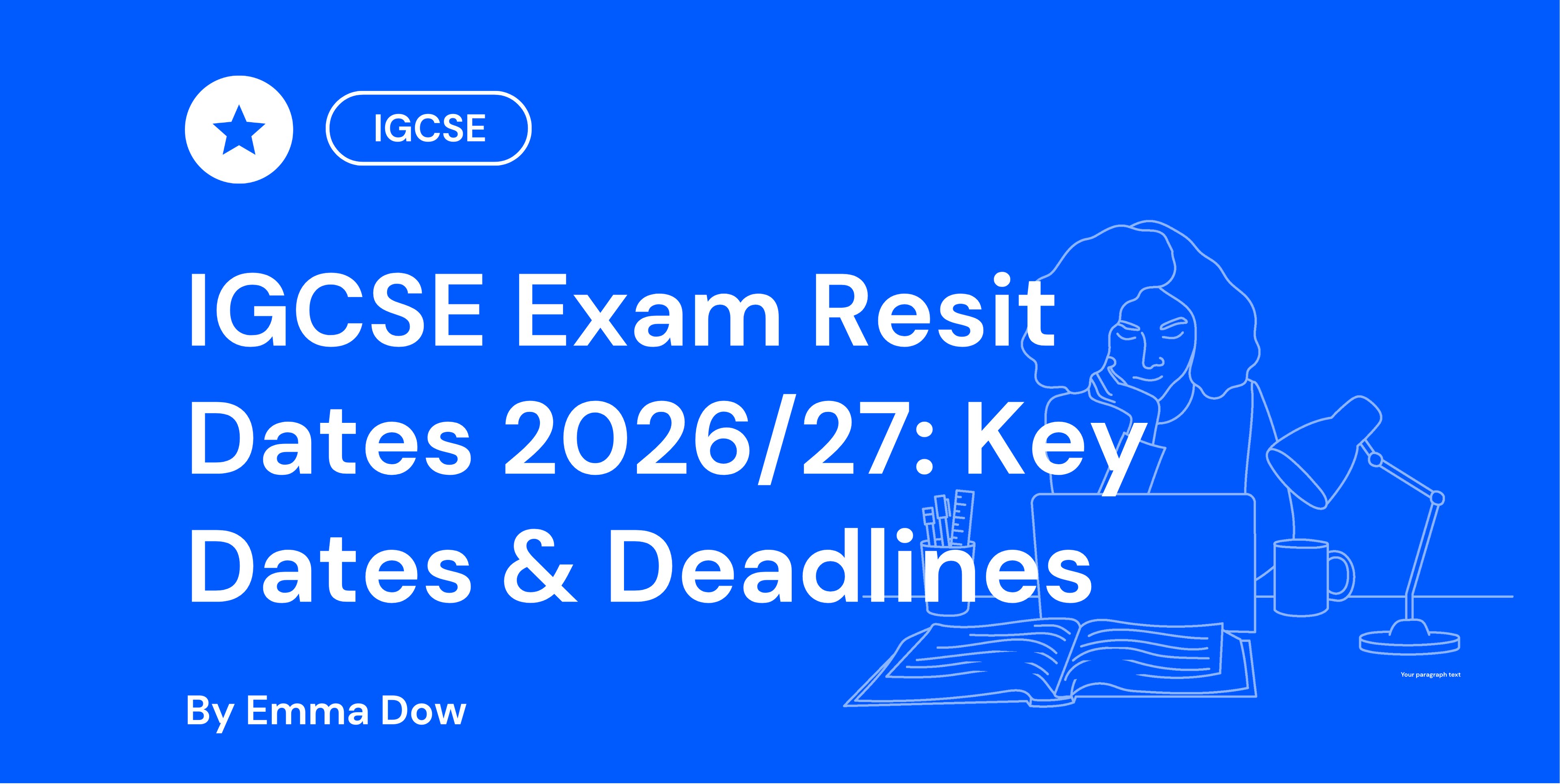 IGCSE Exam Resit Dates 202627 Key Dates & Deadlines