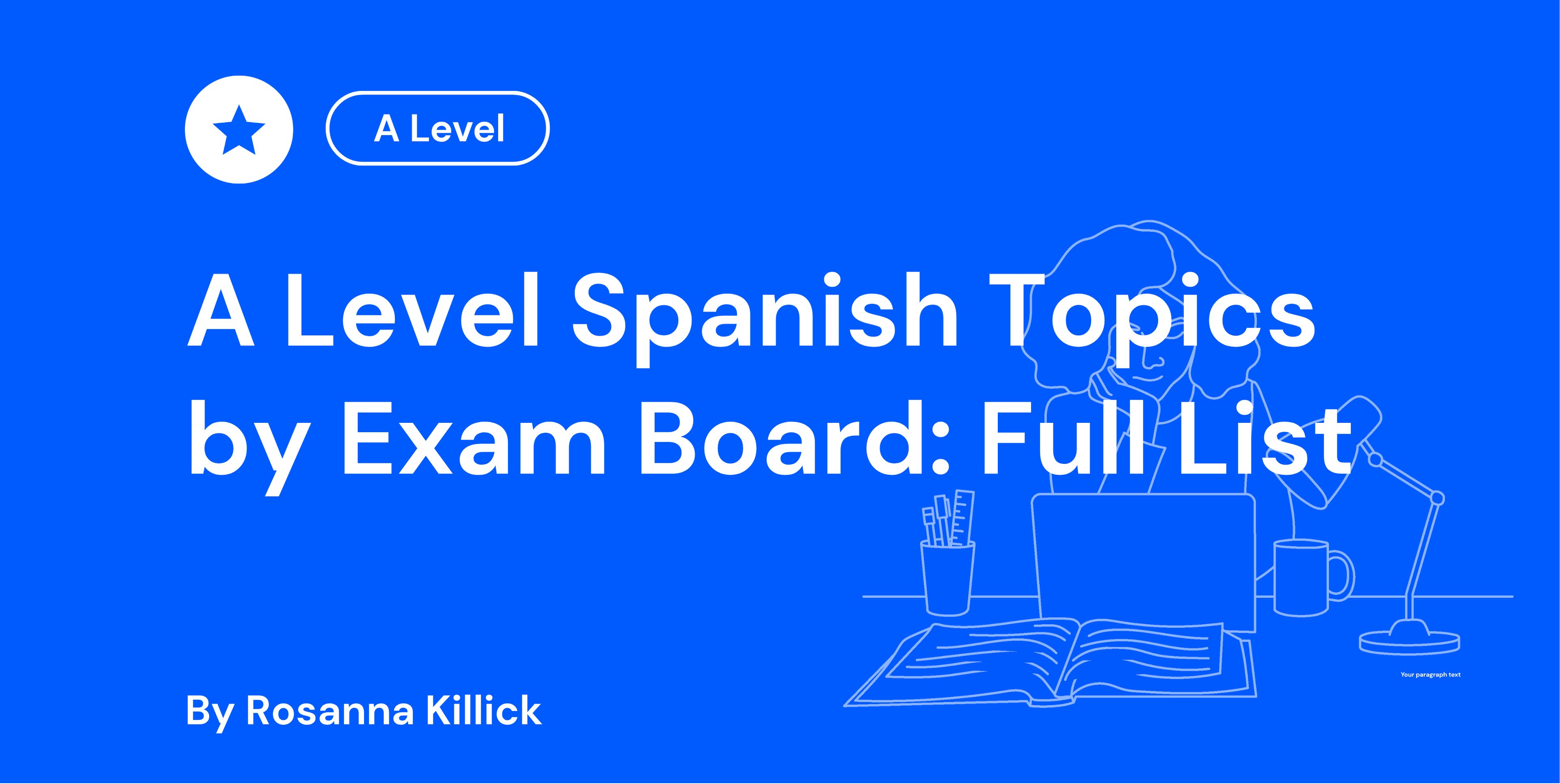 A Level Spanish Topics by Exam Board Full List