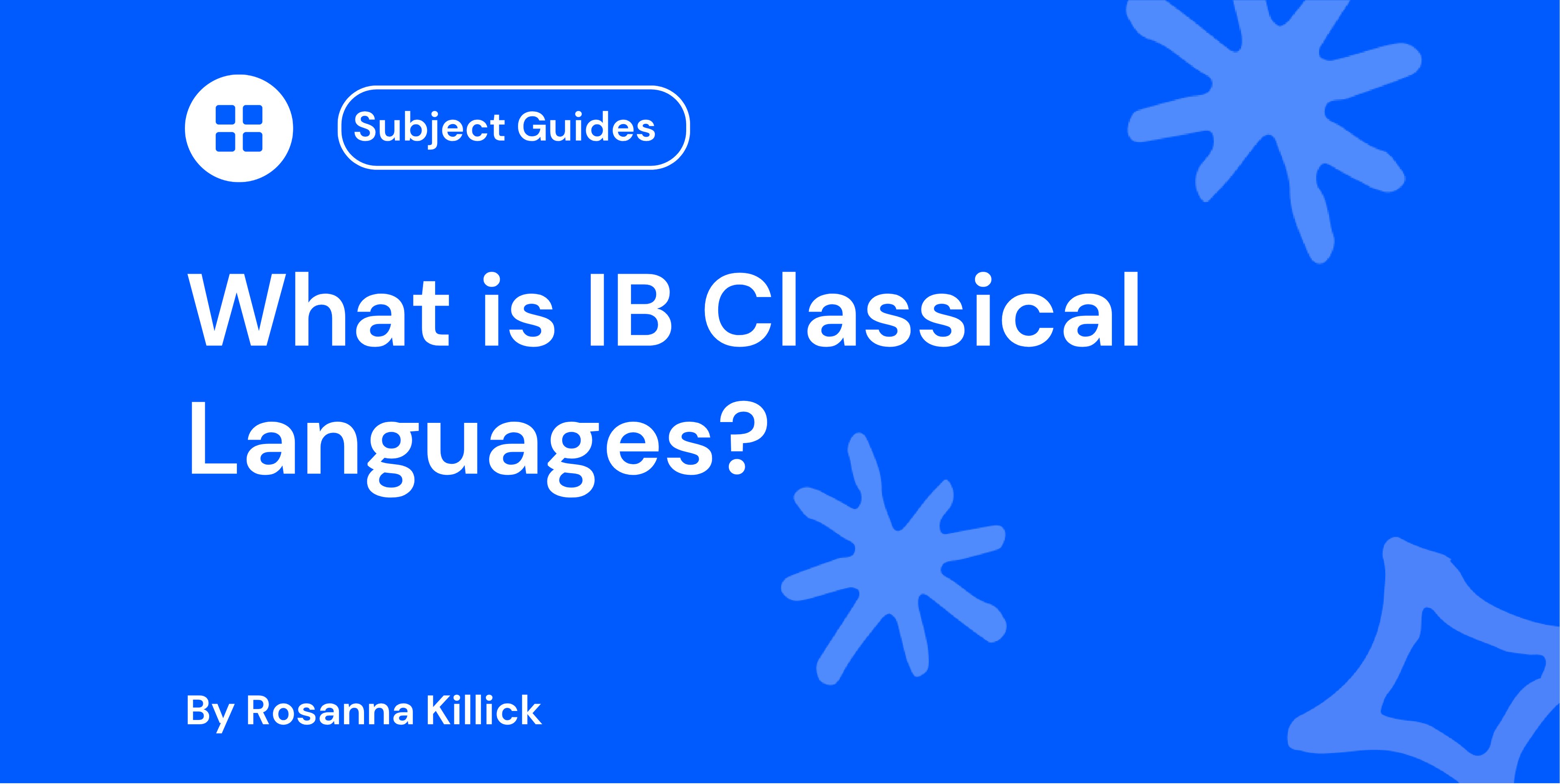 What is IB Classical Languages?