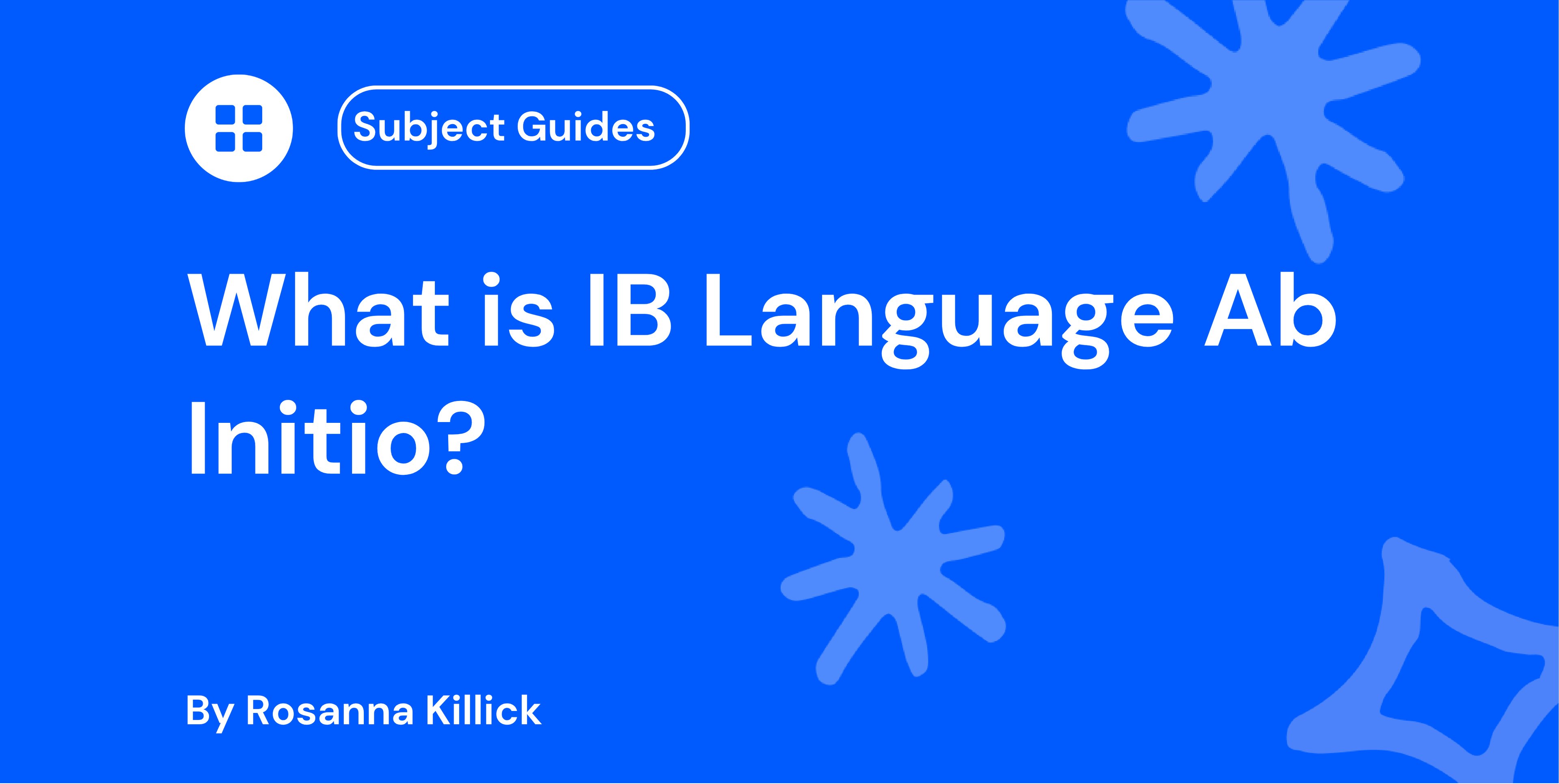 What is IB Language Ab Initio?