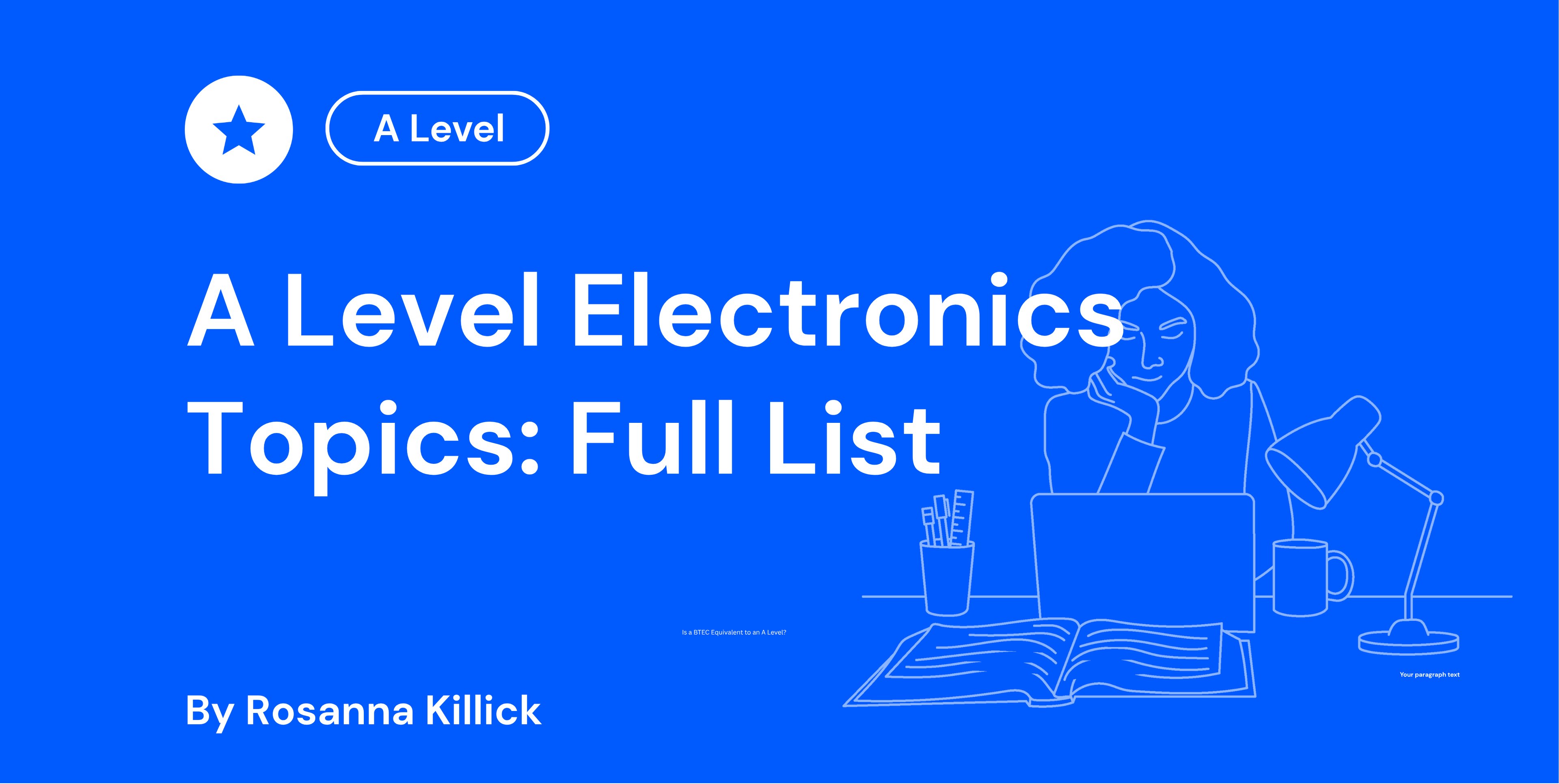 A Level Electronics Topics Full List