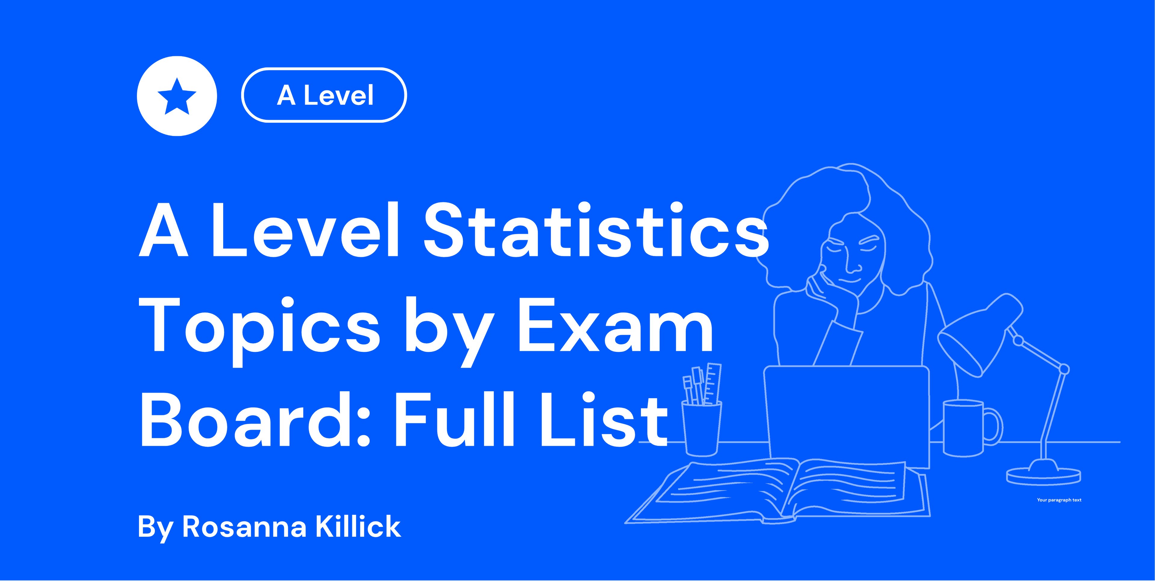 A Level Statistics Topics by Exam Board Full List