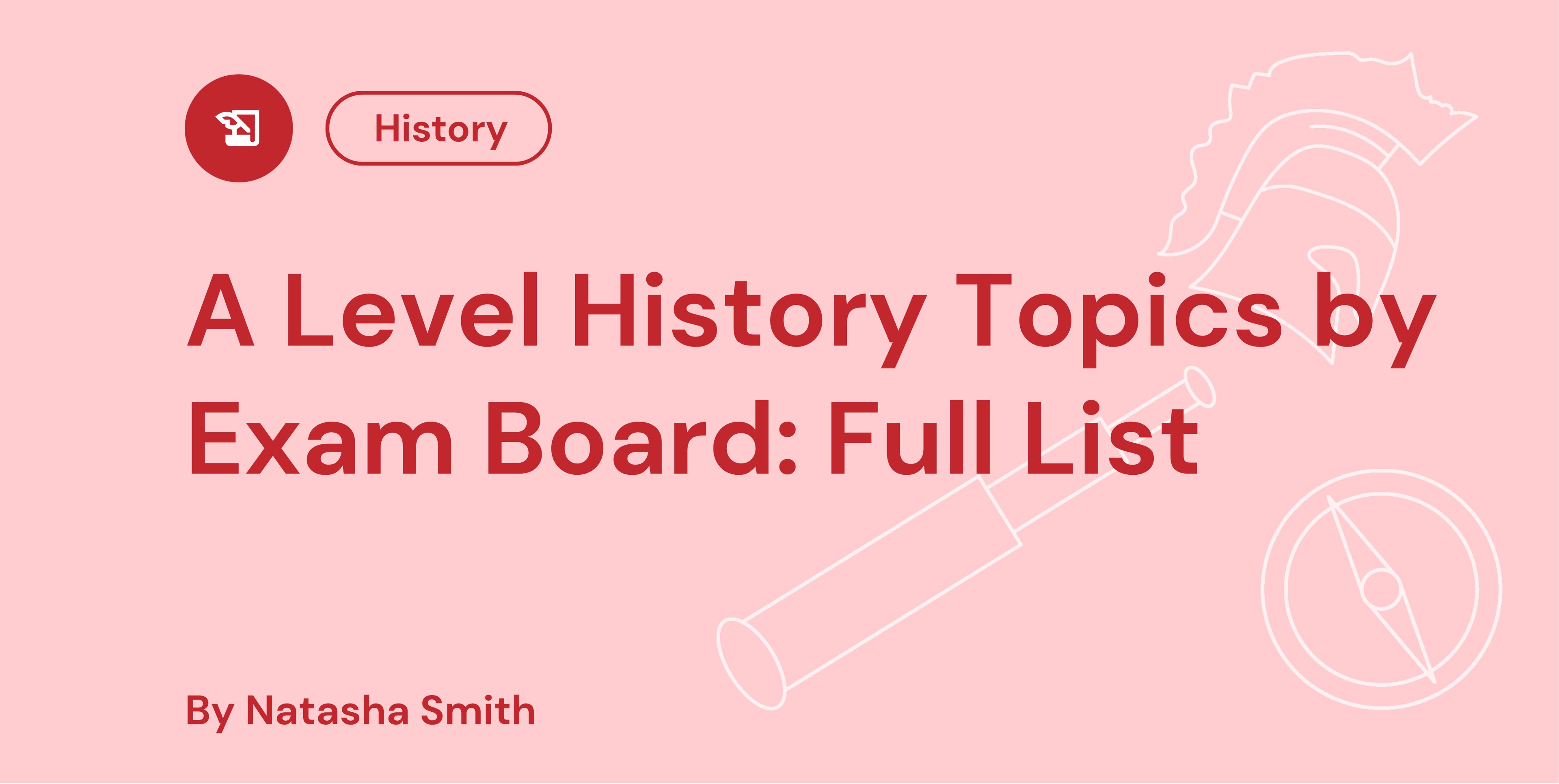 A Level History Topics by Exam Board Full List