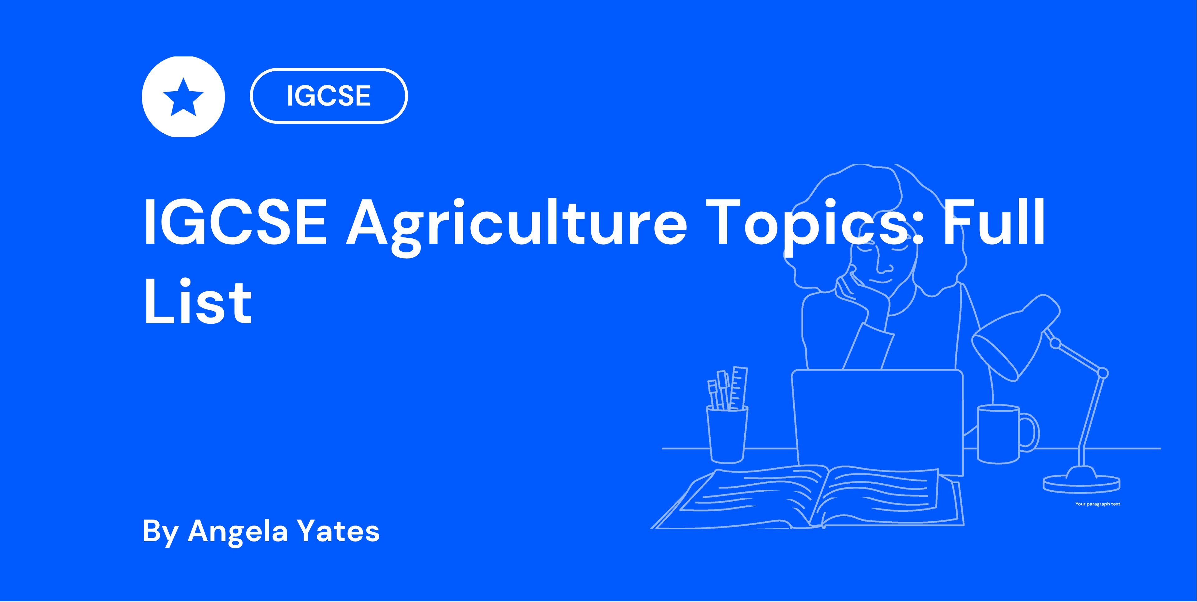 IGCSE Agriculture Topics Full List