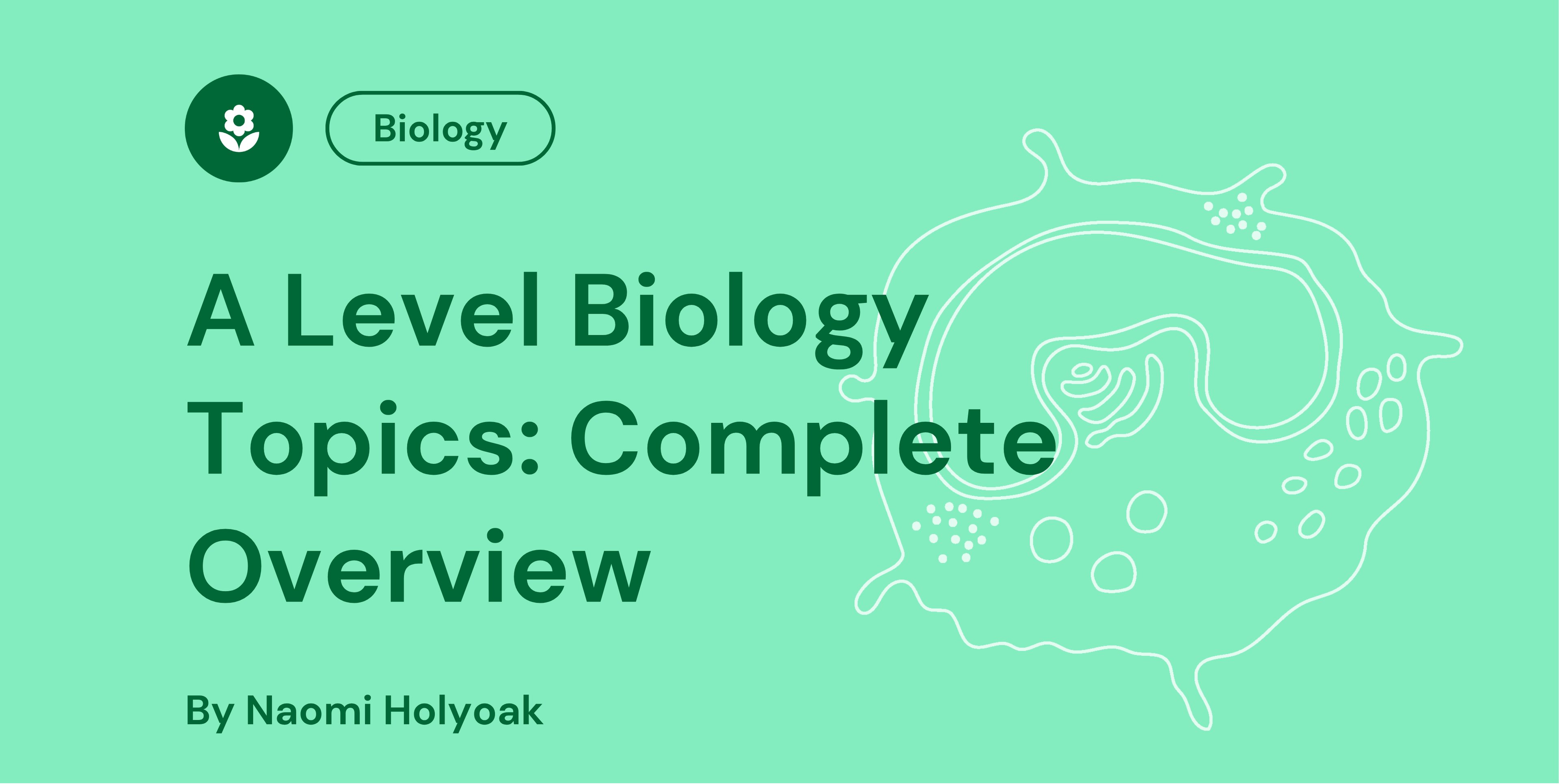A Level Biology Topics Complete Overview