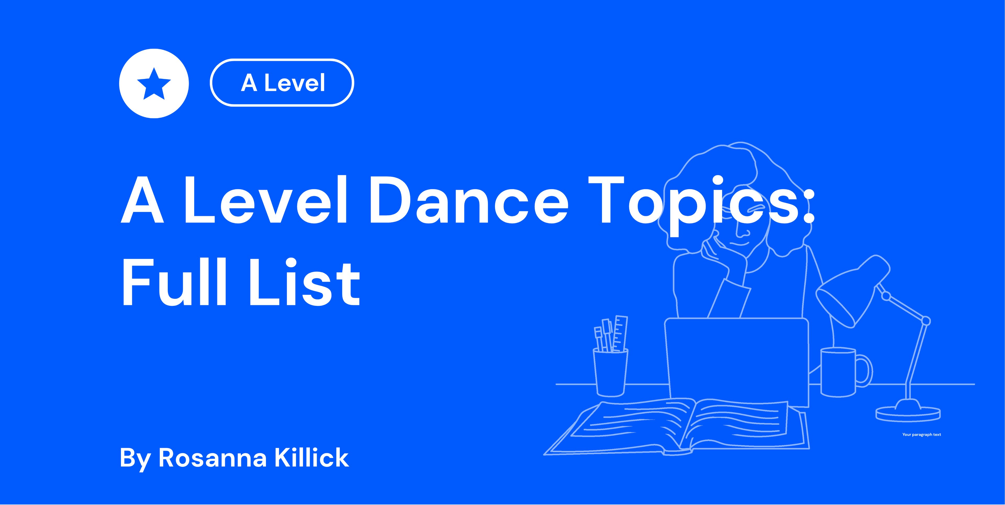 A Level Dance Topics Full List